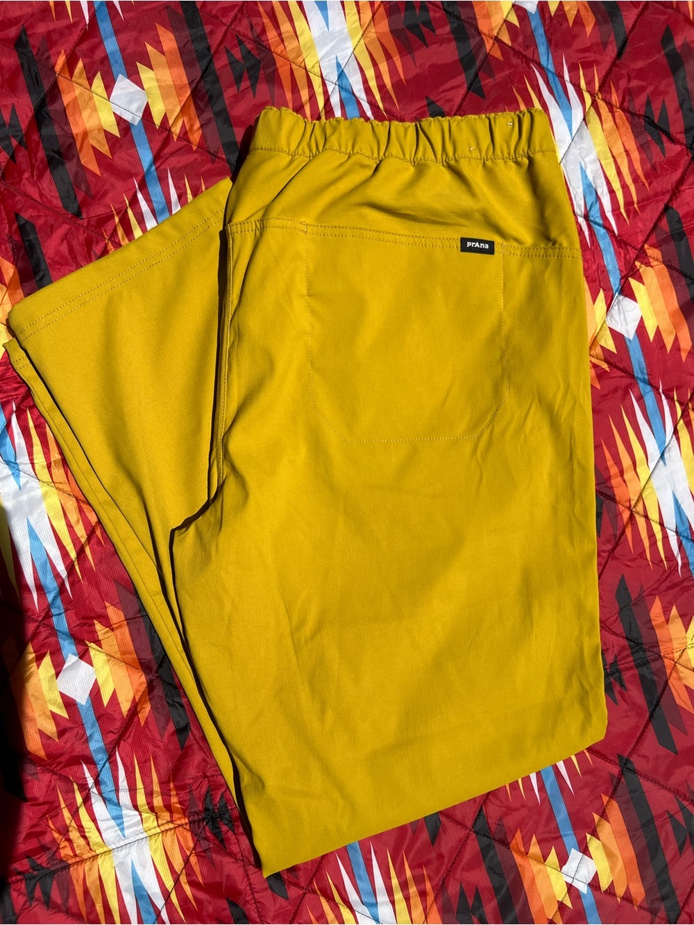 Prana NWOT Mustard Yellow Men's Stretch Casual Pants